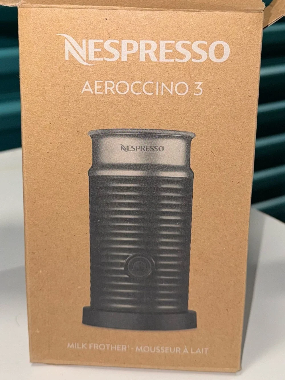 NIB Nespresso Aeroccino 3 Milk Frother - Black